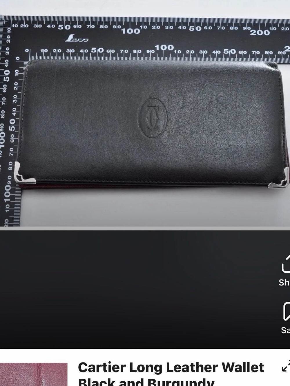 Cartier wallet preowned excellent condition